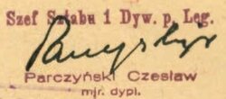Miniatura: Gałęzowski: Oficerowie I Brygady przeciw...